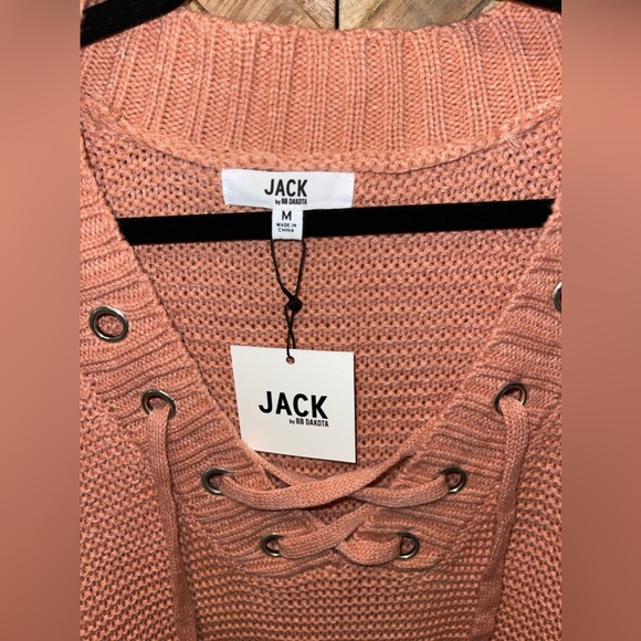 Jack by BB Dakota Lace Up Sweater - Picture 5 of 8